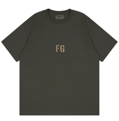Fear of God 7th Season FG Flocked Olive T-Shirt