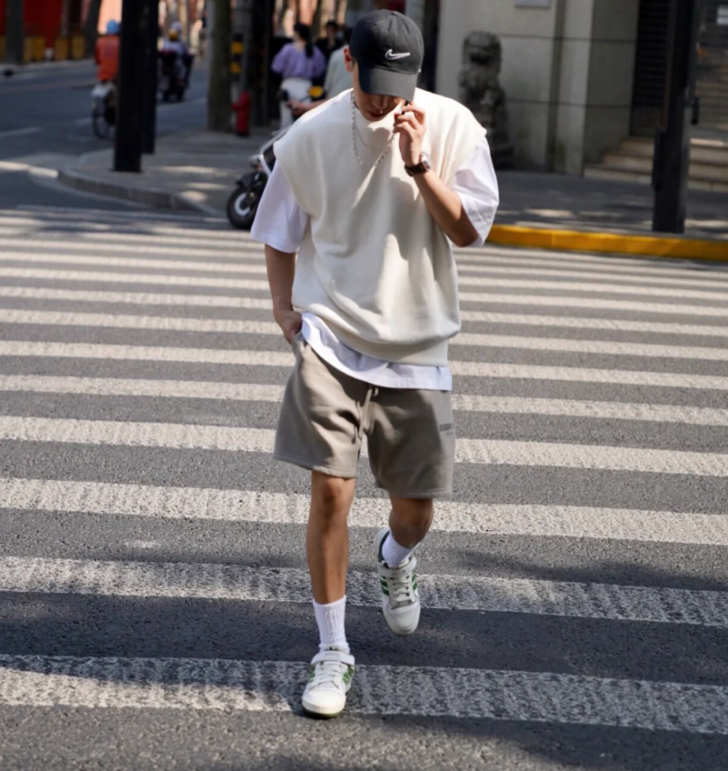 Fear of God Essentials Taupe Essential Logo Shorts