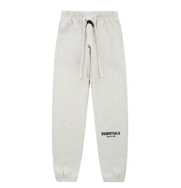 Fear of God Essentials Light Heather Grey Logo Sweatpants