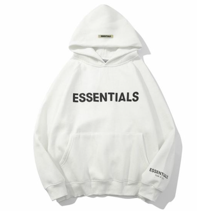 Fear of God Essentials White Core Logo Hoodie
