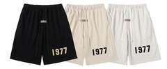 Fear of God Essentials Oatmeal 1977 Flock Shorts
