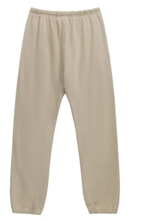 Fear of God Essentials Oatmeal Joggers with Black 1977 Graphic
