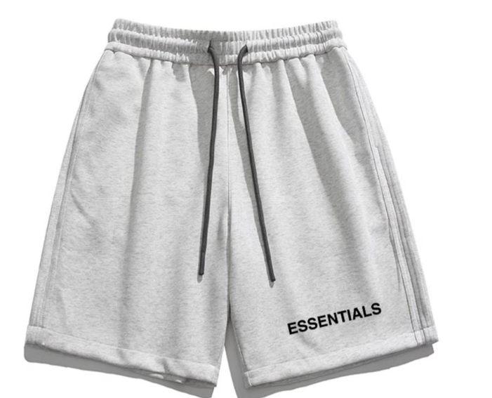 Fear of God Essentials Heather Grey Logo Sweat Shorts