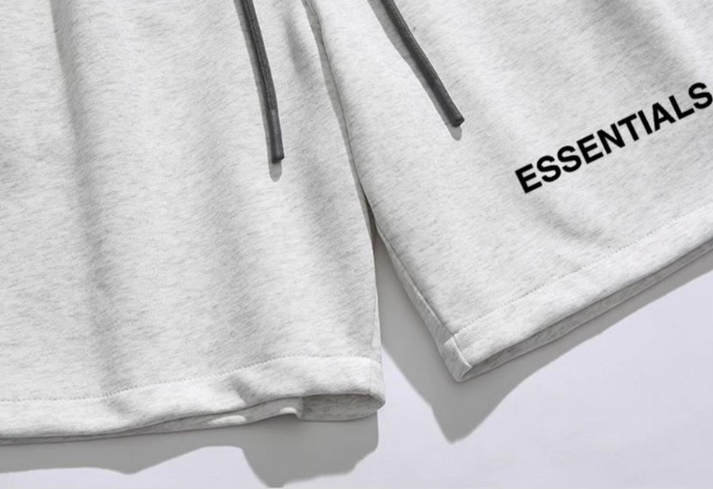 Fear of God Essentials Heather Grey Logo Sweat Shorts