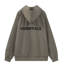 Fear of God Essentials Olive Logo Pullover Hoodie