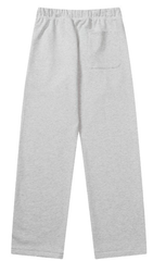 Fear of God Essentials Light Grey Flocked Straight-Leg Sweatpants