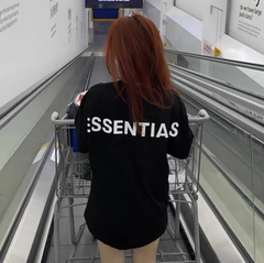 Fear of God Essentials Black 3M Reflective Tee