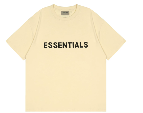 Fear of God Essentials Classic Logo Pale Yellow T-Shirt