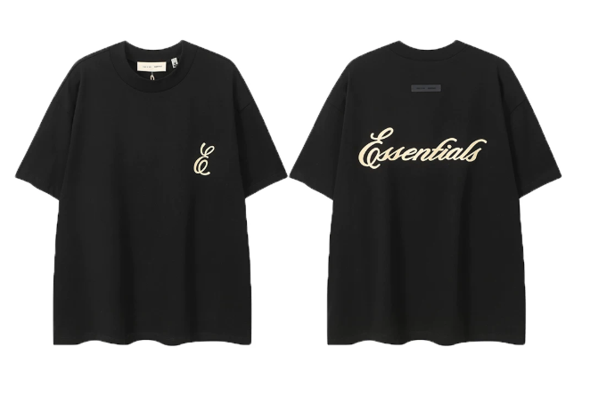 Fear of God Essentials Script Logo Black T-Shirt