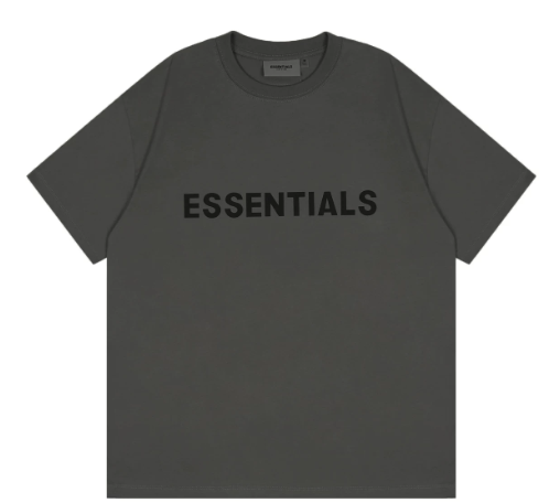 Fear of God Essentials Classic Logo Charcoal T-Shirt