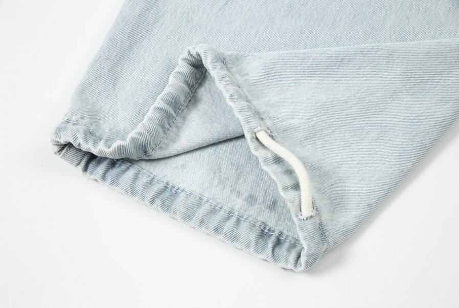 Fear of God Essentials Light Wash Denim Relaxed Pants