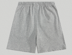Fear of God Essentials Heather Gray Red FOG Shorts