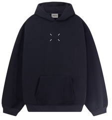 Fear of God Essentials Black Cross Stitch Hoodie