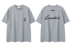 Fear of God Essentials Script Logo Heather Grey T-Shirt