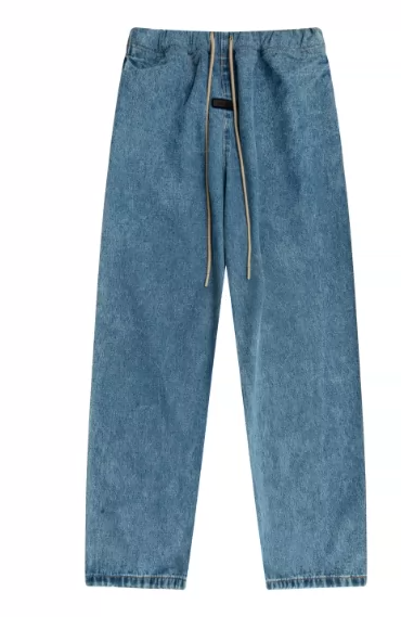 Fear of God Essentials Medium Wash Denim Relaxed Pants