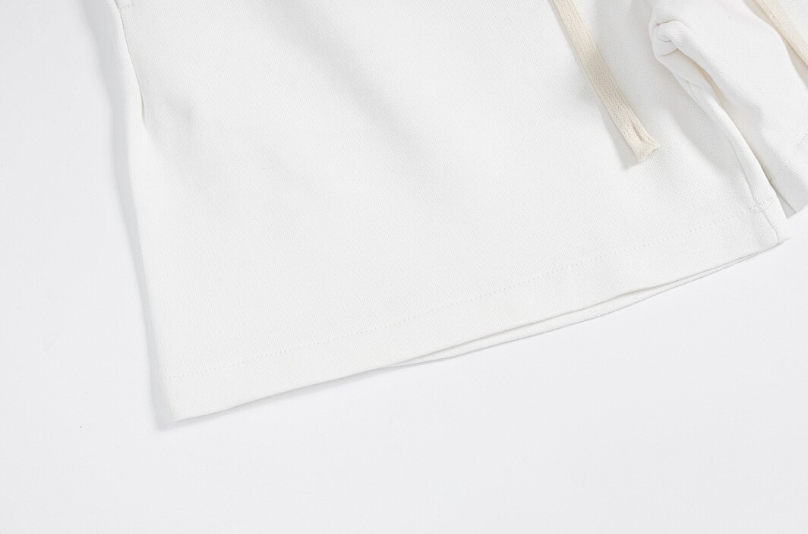 Fear of God Essentials White Tonal Logo Fleece Shorts