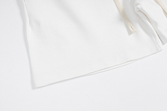 Fear of God Essentials White Tonal Logo Fleece Shorts
