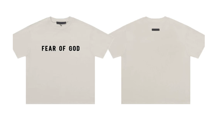 Fear of God Core Logo Oatmeal T-Shirt