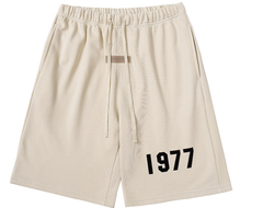 Fear of God Essentials Cream 1977 Flocked Shorts