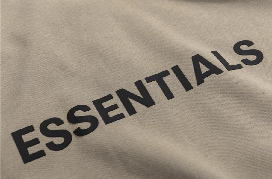 Fear of God Essentials Taupe Logo Pullover Hoodie