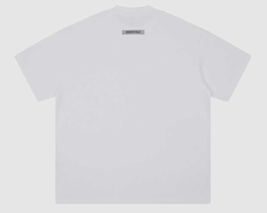 Fear of God Essentials 1977 Flocked White T-Shirt