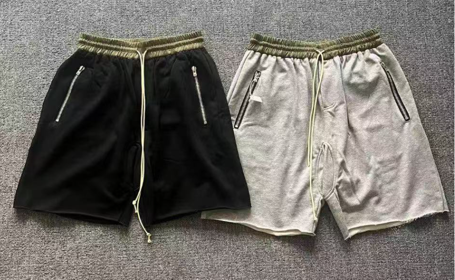 Fear of God 4th Season Black Raw Hem Terry Shorts