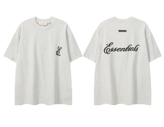 Fear of God Essentials Script Logo Heather Grey T-Shirt