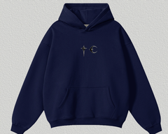 Fear of God FOG Navy Star Moon Graphic Hoodie