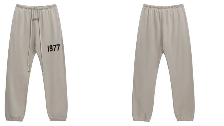 Fear of God Essentials Khaki Joggers with Black 1977