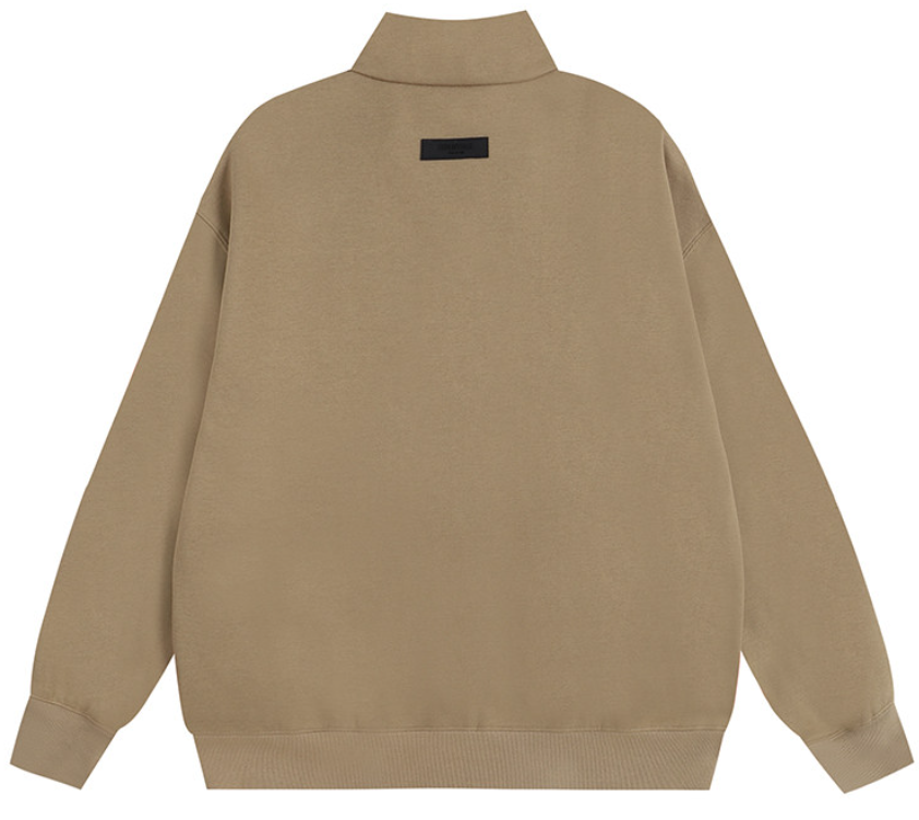 Fear of God Essentials Wood Brown Full-Zip Jacket
