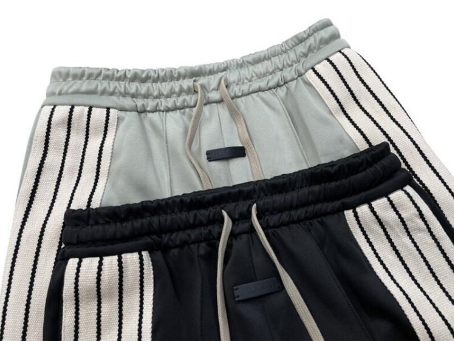 Fear of God Essentials Black Side Stripe Track Pants