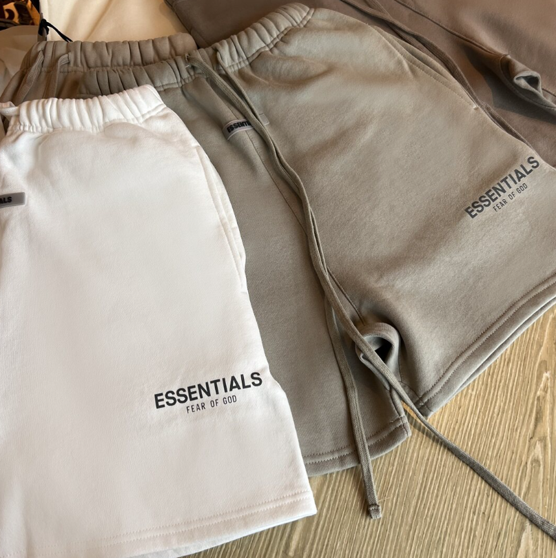 Fear of God Essentials Cream 3M Logo Shorts