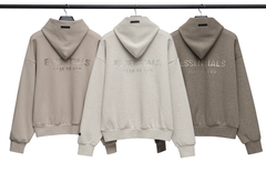 Fear of God Essentials Dark Oatmeal Full-Zip Hoodie