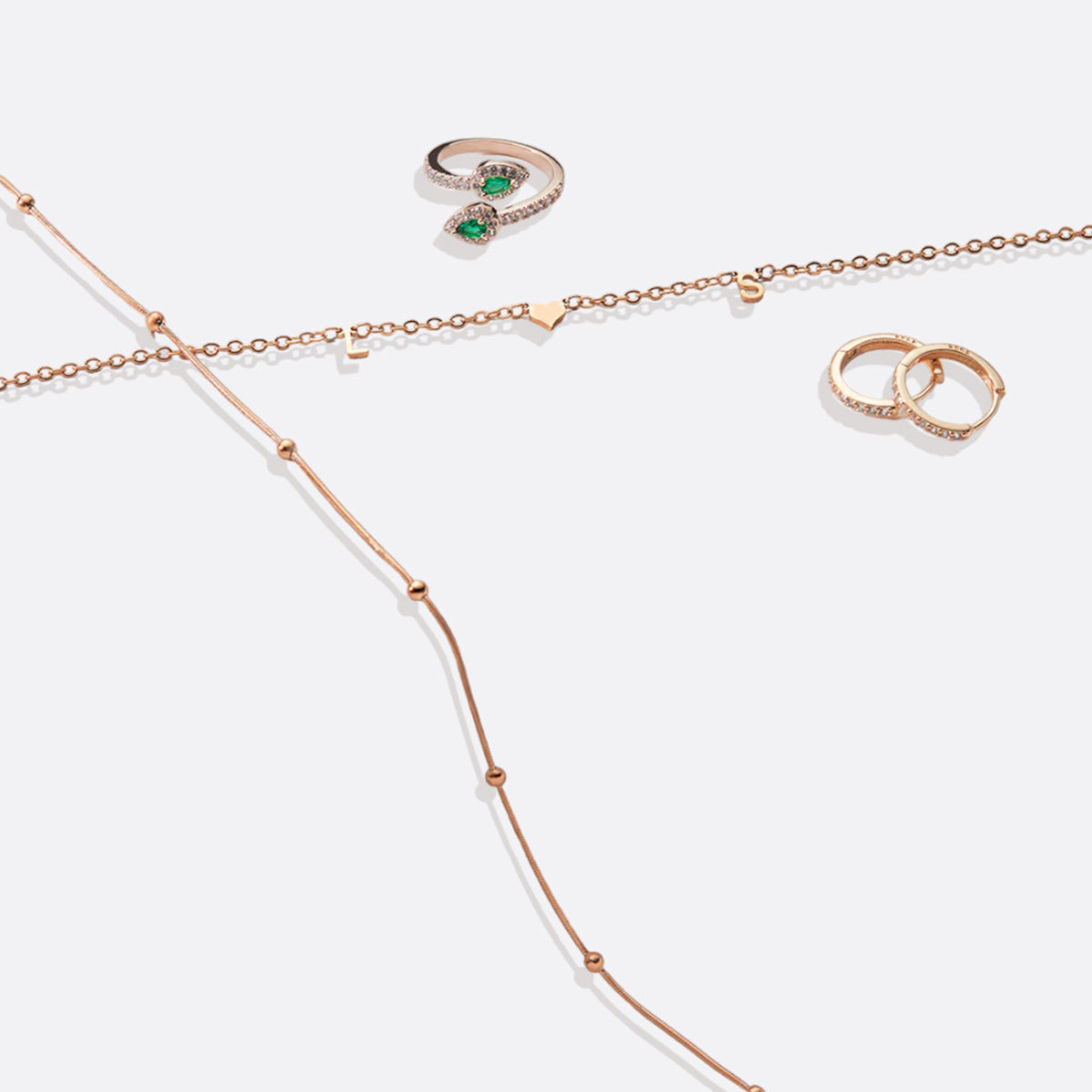 Pave Huggie Hoop Earrings