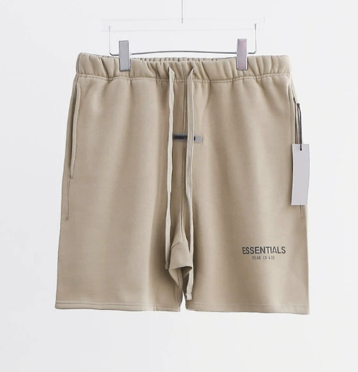 Fear of God Essentials Oatmeal Essential Logo Shorts