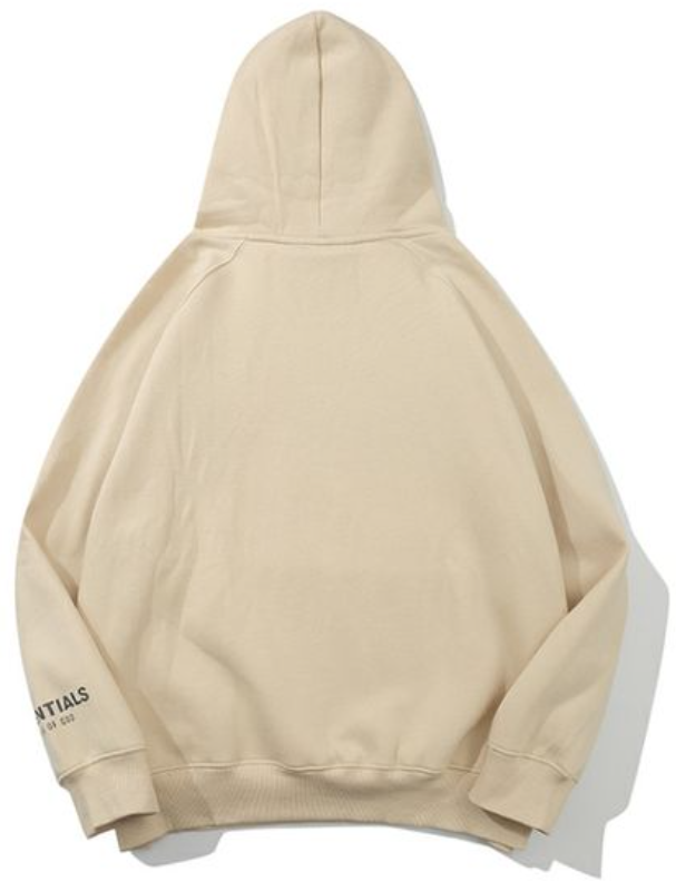 Fear of God Essentials Oatmeal Core Logo Hoodie