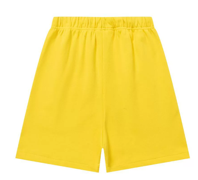 Fear of God Essentials Yellow Tonal Logo Shorts