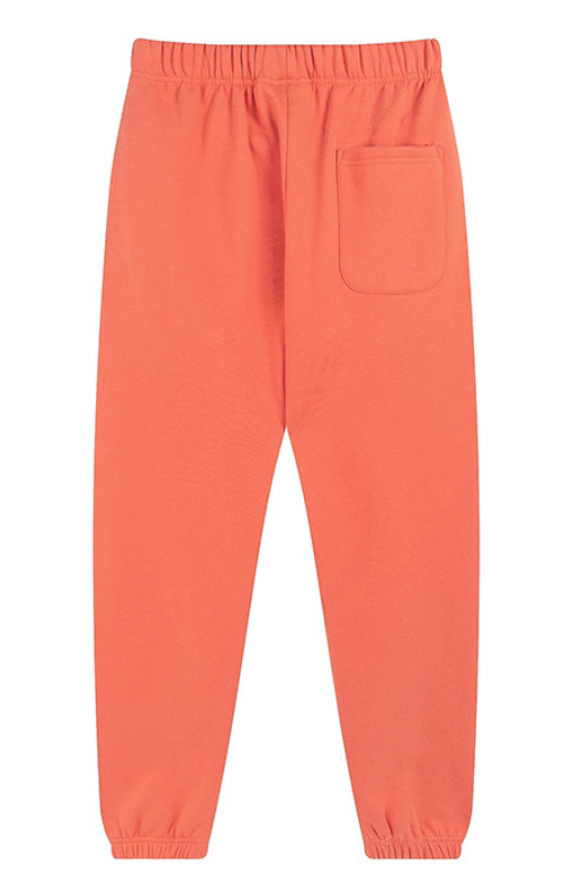 Fear of God Essentials Coral Orange Logo Sweatpants