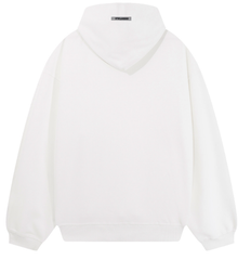 Fear of God Essentials White Cross Stitch Hoodie