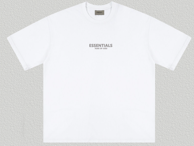 Fear of God Essentials White Reflective Tee