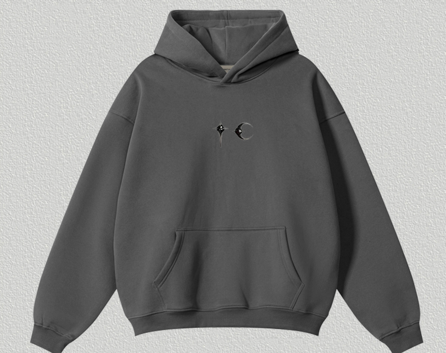 Fear of God FOG Charcoal Star Moon Hoodie