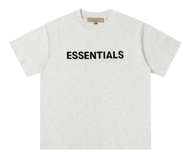 Fear of God Essentials Classic Logo Light Grey T-Shirt