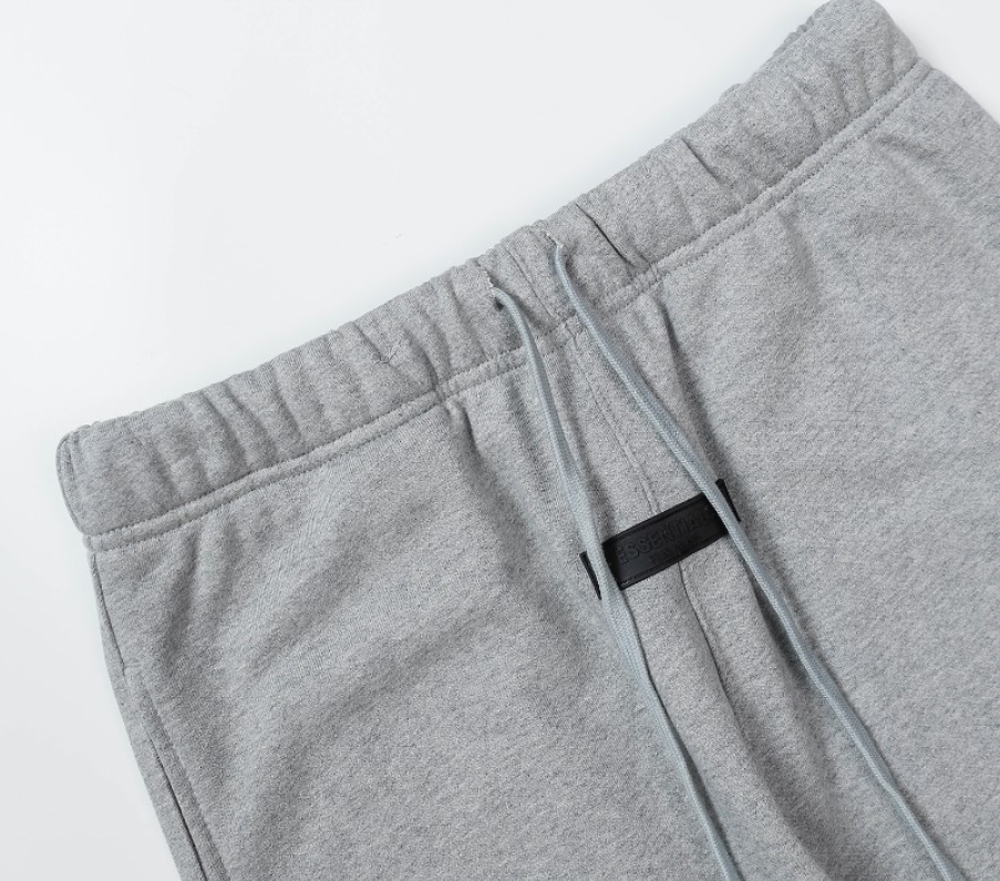 Fear of God Essentials Grey Flocked Logo Sweatpants