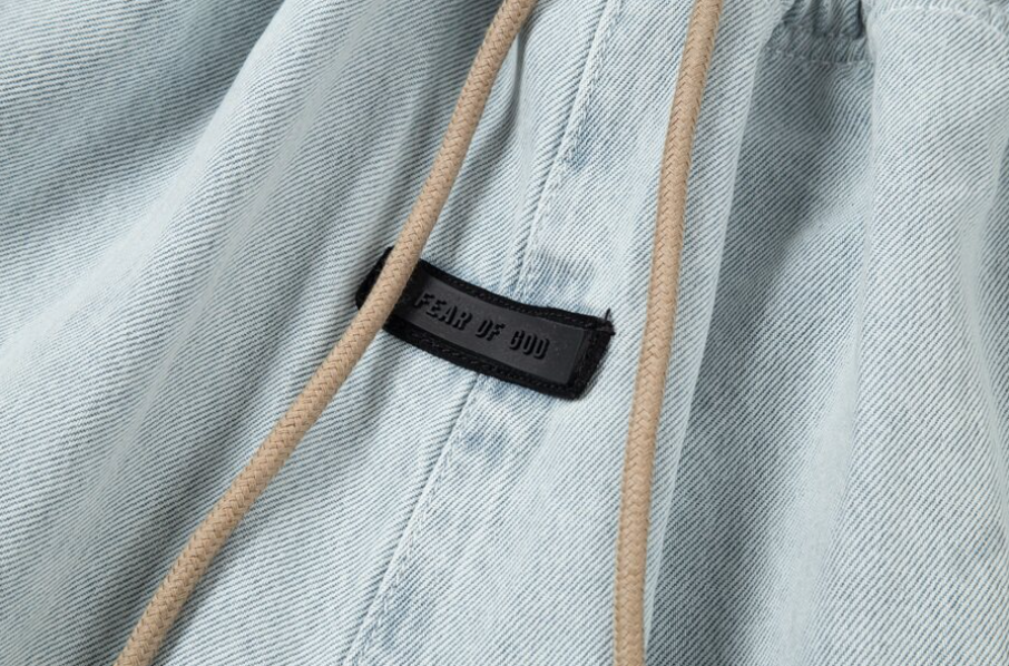 Fear of God Essentials Black Denim Drawstring Pants