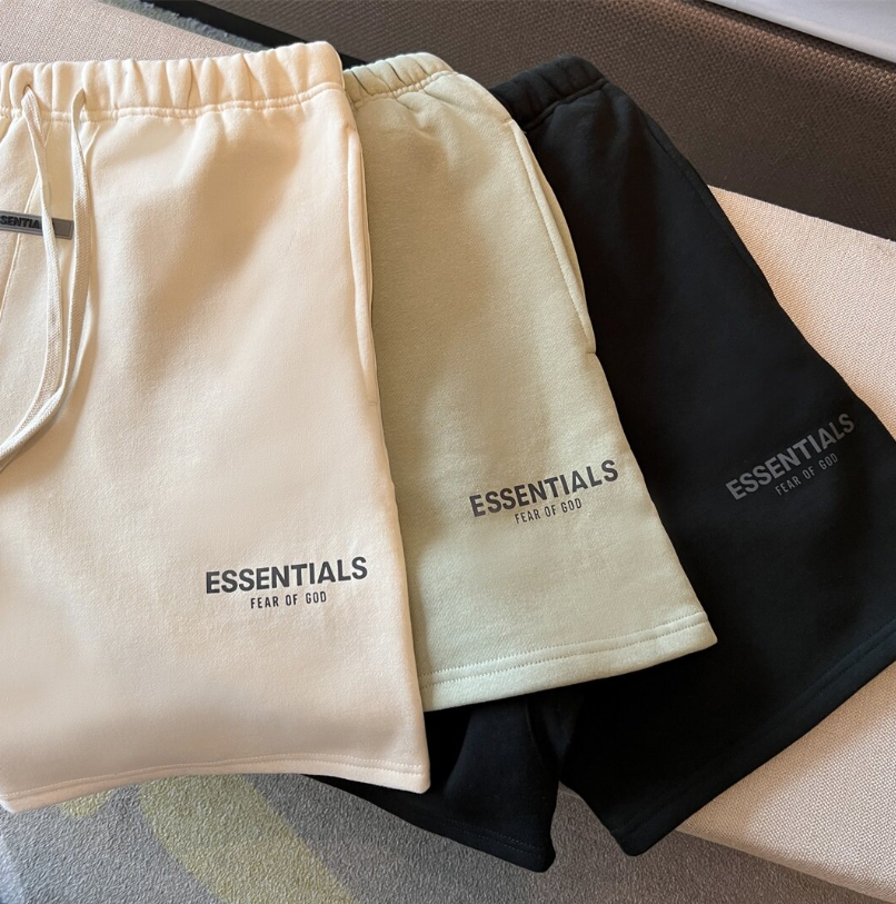 Fear of God Essentials Black 3M Logo Sweat Shorts