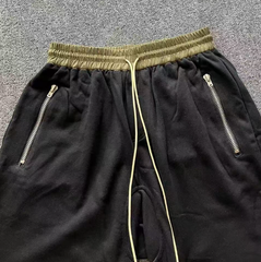 Fear of God 4th Season Black Raw Hem Terry Shorts
