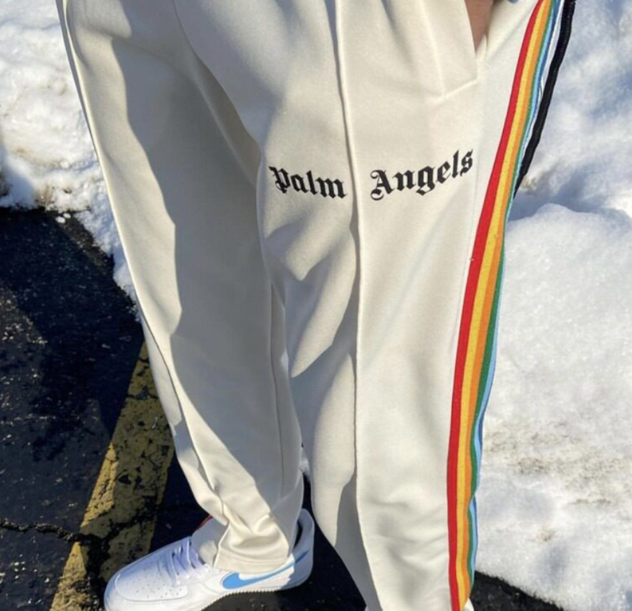 FOG Essentials Rainbow Stripe Track Pants