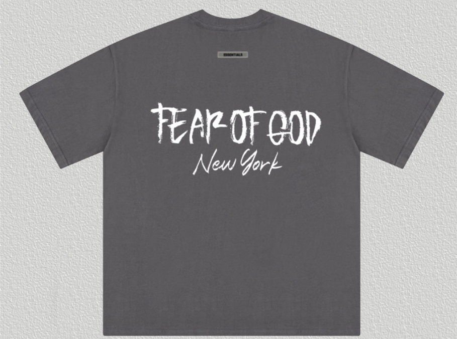 Fear of God Essentials New York Graphic Charcoal T-Shirt