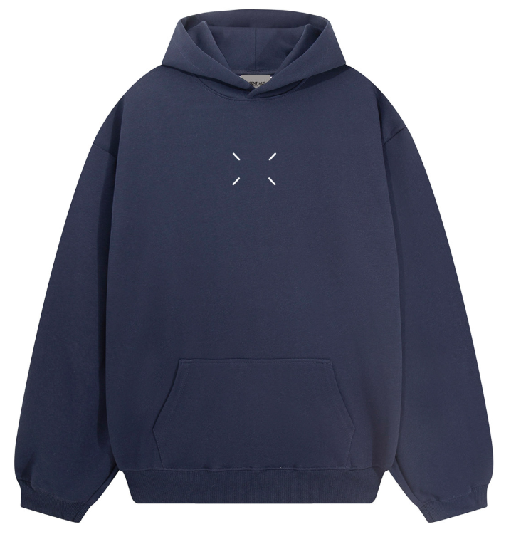 Fear of God Essentials Deep Navy Cross Stitch Hoodie