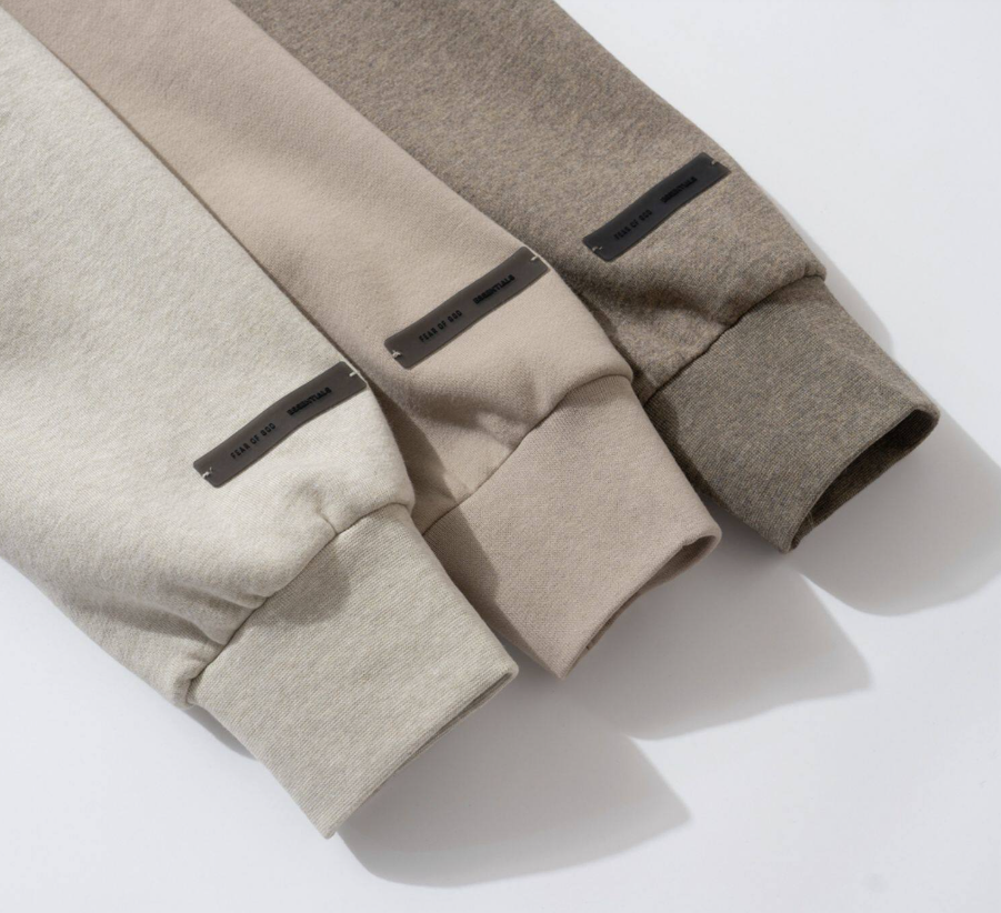 Fear of God Essentials Light Heather Grey Classic Zip Hoodie